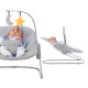 Шезлонг-гойдалка Kinderkraft Calmee Grey KBCALM00GRY0000