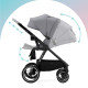 Універсальна коляска 2 в 1 Kinderkraft Nea Platinum Grey KSNEA000GRY2000