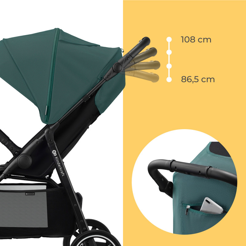 Прогулянкова коляска Kinderkraft Route Green KSROUT00GRE0000