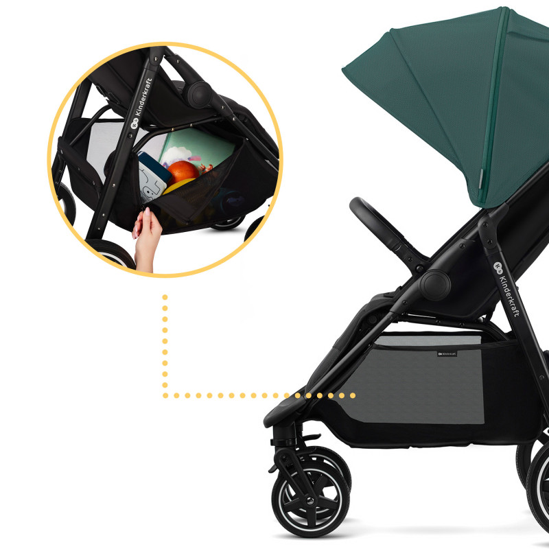 Прогулянкова коляска Kinderkraft Route Platinum Grey KSROUT00GRY0000