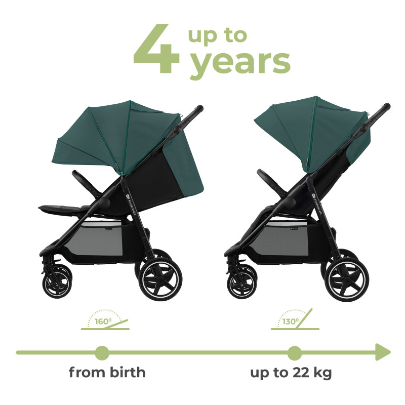 Прогулянкова коляска Kinderkraft Route Platinum Grey KSROUT00GRY0000