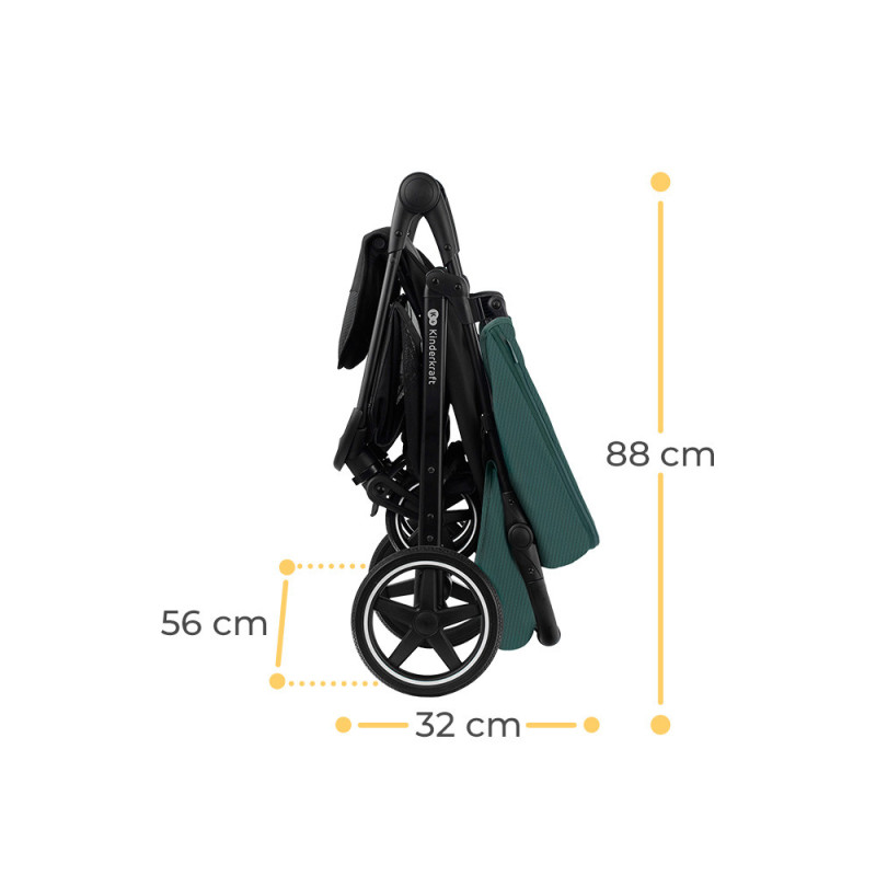 Прогулянкова коляска Kinderkraft Route Platinum Grey KSROUT00GRY0000