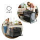 Ліжко-манеж 4 в 1 Kinderkraft Sofi Plus Grey KLSOFIPLGRY0000