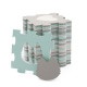 Килимок-пазл Kinderkraft Luno Shapes Mint, 30 елементів KPLUSH00MIN0000