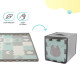 Килимок-пазл Kinderkraft Luno Shapes Mint, 30 елементів KPLUSH00MIN0000