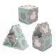 Килимок-пазл Kinderkraft Luno Shapes Mint, 30 елементів KPLUSH00MIN0000