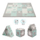 Килимок-пазл Kinderkraft Luno Shapes Mint, 30 елементів KPLUSH00MIN0000