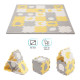 Килимок-пазл Kinderkraft Luno Shapes Yellow, 30 елементів KPLUSH00YEL0000