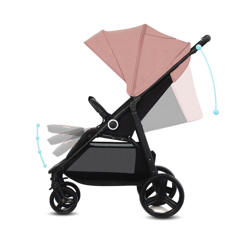 Прогулянкова коляска Kinderkraft Grande Plus Pink KSGRAN00PNK0000