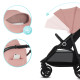 Прогулянкова коляска Kinderkraft Grande Plus Pink KSGRAN00PNK0000