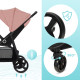 Прогулянкова коляска Kinderkraft Grande Plus Pink KSGRAN00PNK0000