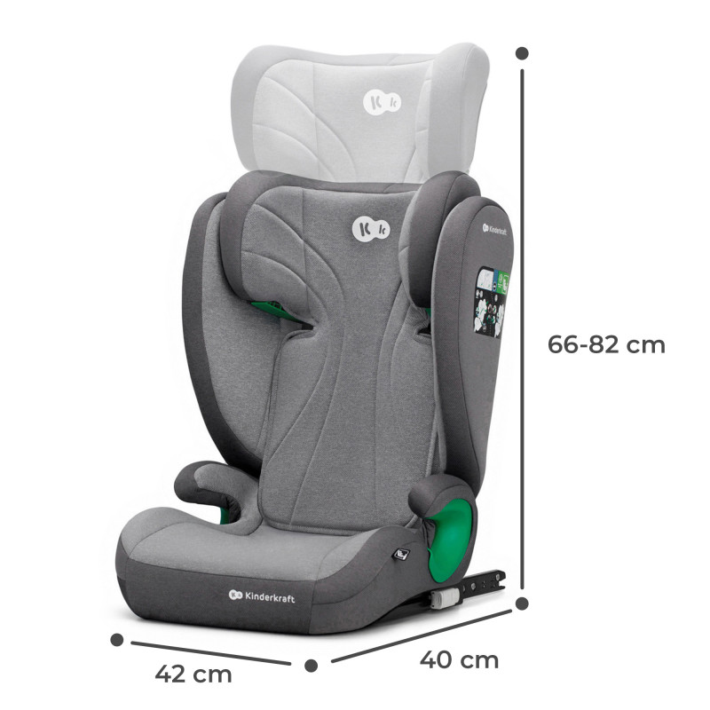 Автокрісло Kinderkraft Junior Fix 2 i-Size Rocket Grey KCJUFI20GRY0000