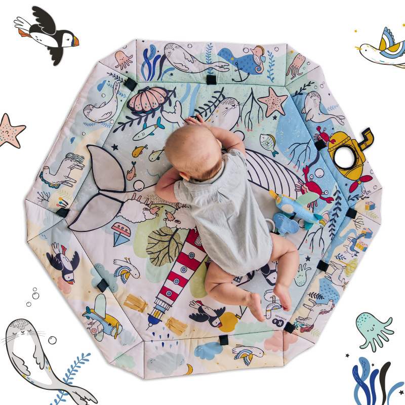 Розвиваючий килимок Kinderkraft Smartplay Sea KPSMSE00MUL0000