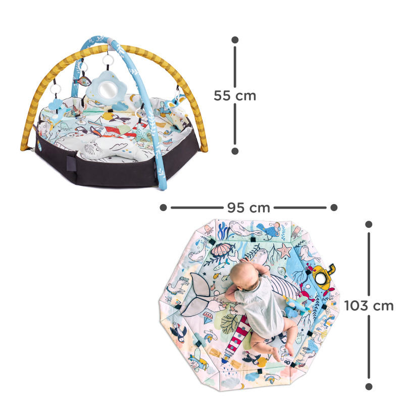 Розвиваючий килимок Kinderkraft Smartplay Sea KPSMSE00MUL0000