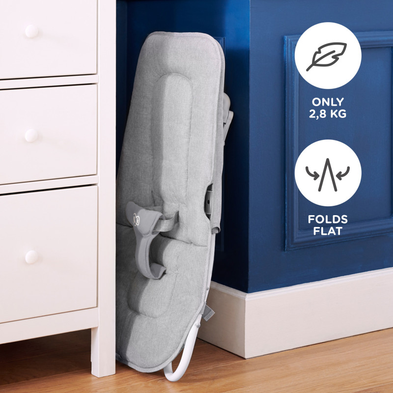 Шезлонг-гойдалка Kinderkraft Felio 2 Stone Grey KBFELI20GRY0000
