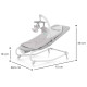 Шезлонг-гойдалка Kinderkraft Felio 2 Stone Grey KBFELI20GRY0000