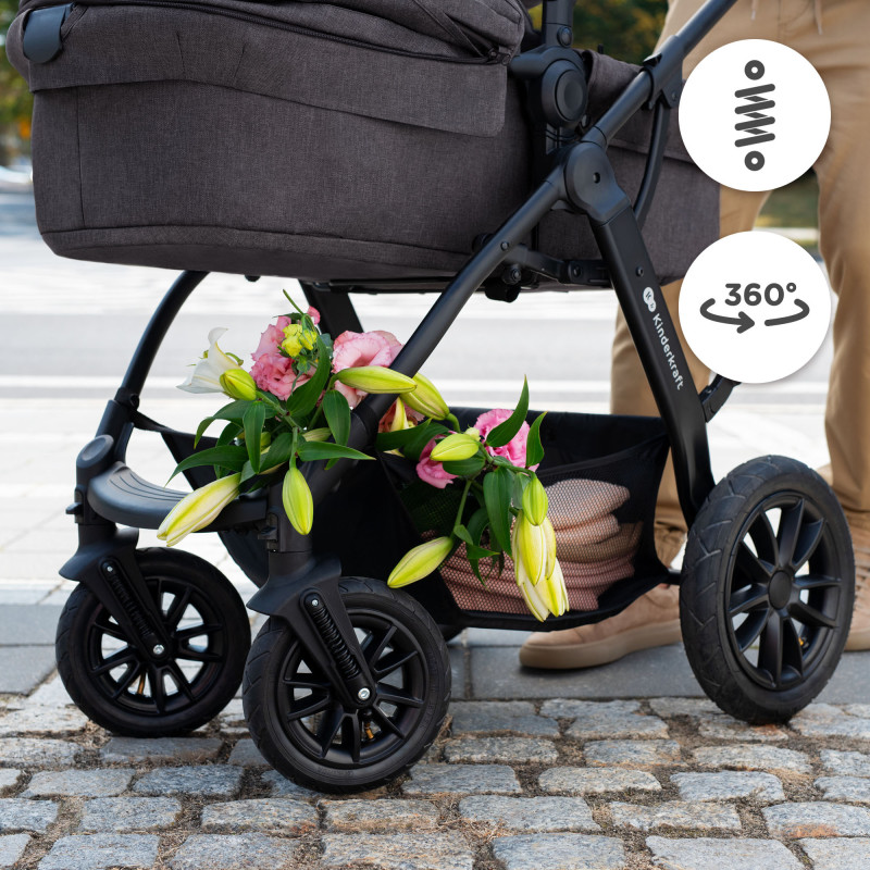 Універсальна коляска 3 в 1 Kinderkraft Xmoov CT Dark Gray KSXMOV00DGR3000