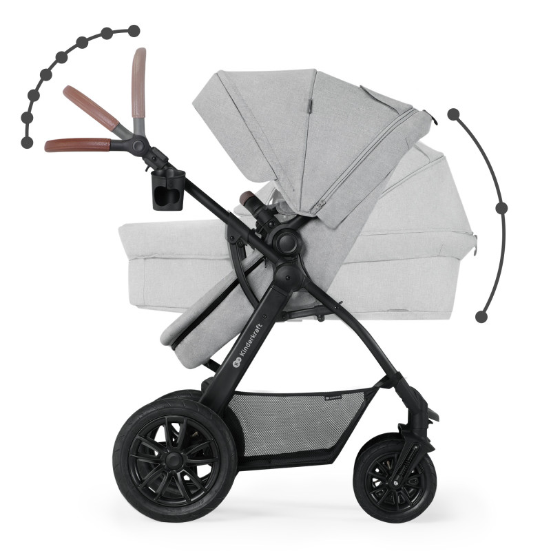 Універсальна коляска 3 в 1 Kinderkraft Xmoov CT Dark Gray KSXMOV00DGR3000