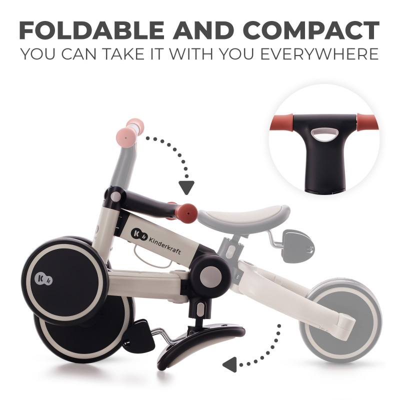 Триколісний велосипед 3 в 1 Kinderkraft 4TRIKE Silver Grey KR4TRI22GRY0000