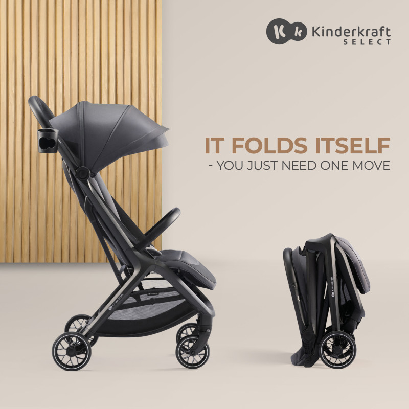 Прогулянкова коляска Kinderkraft Nubi 2 Cloudy Grey KSNUBI02GRY0000