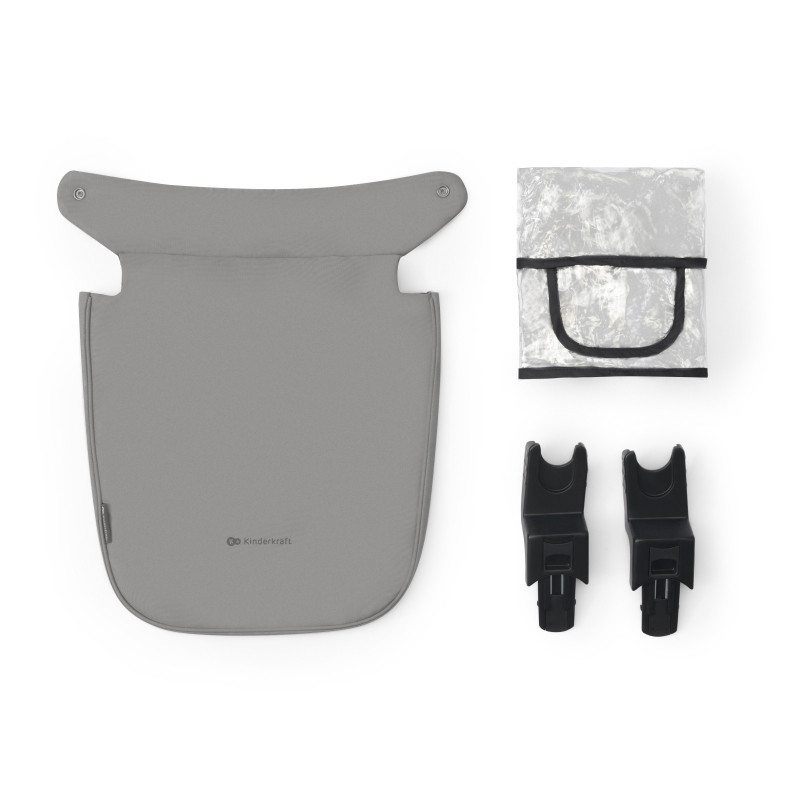 Універсальна коляска 3 в 1 Kinderkraft Newly Moonlight Grey KSNEWL00GRY3000