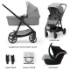 Універсальна коляска 3 в 1 Kinderkraft Newly Moonlight Grey KSNEWL00GRY3000