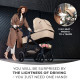 Універсальна коляска 3 в 1 Kinderkraft Newly Sand Beige KSNEWL00BEG3000