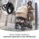 Універсальна коляска 3 в 1 Kinderkraft Newly Sand Beige KSNEWL00BEG3000
