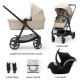 Універсальна коляска 3 в 1 Kinderkraft Newly Sand Beige KSNEWL00BEG3000