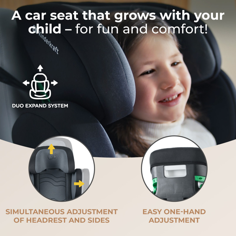Автокрісло Kinderkraft Xpand 2 i-Size Graphite Black KCXPAN02BLK0000