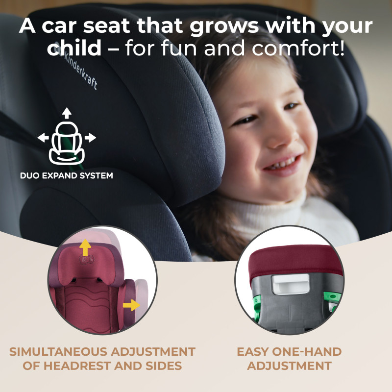 Автокрісло Kinderkraft Xpand 2 i-Size Cherry Pearl KCXPAN02RED0000