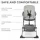 Стільчик для годування Kinderkraft Foldee Grey KHFOLD00GRY0000