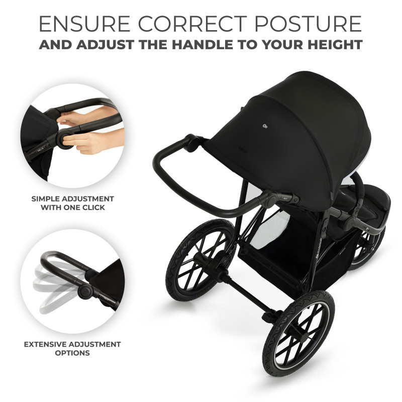 Прогулянкова коляска Kinderkraft Helsi Deep Black KSHELS00BLK0000