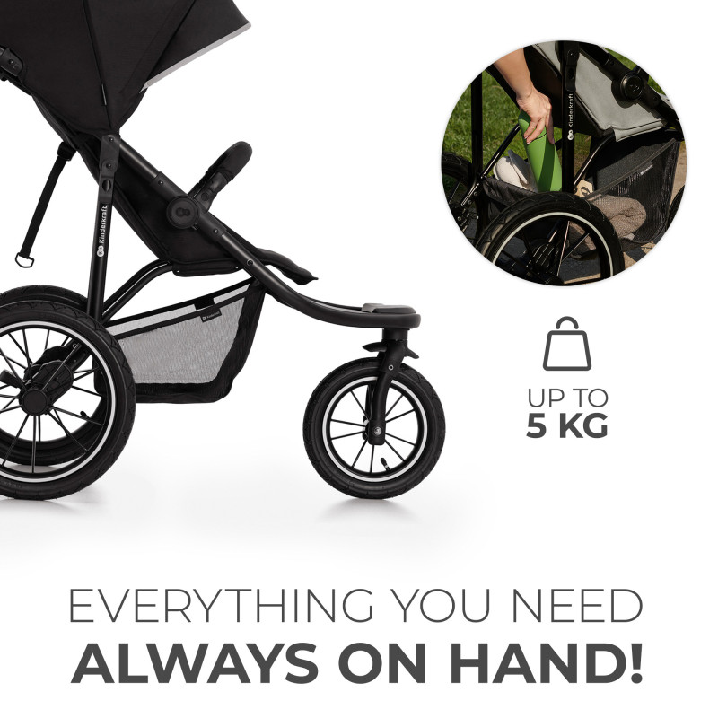 Прогулянкова коляска Kinderkraft Helsi Deep Black KSHELS00BLK0000