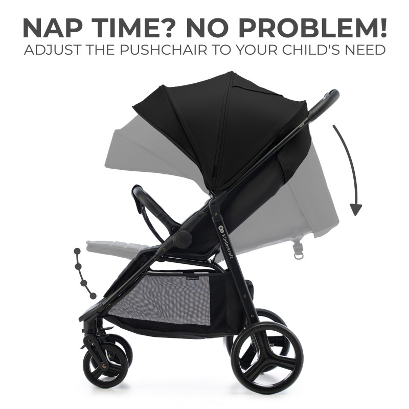 Прогулянкова коляска Kinderkraft Rine Classic Black KSRINE00BLK0000