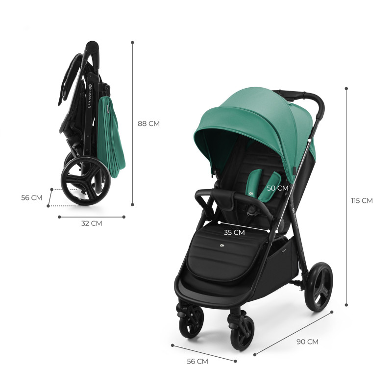 Прогулянкова коляска Kinderkraft Rine Juicy Green KSRINE00GRE0000