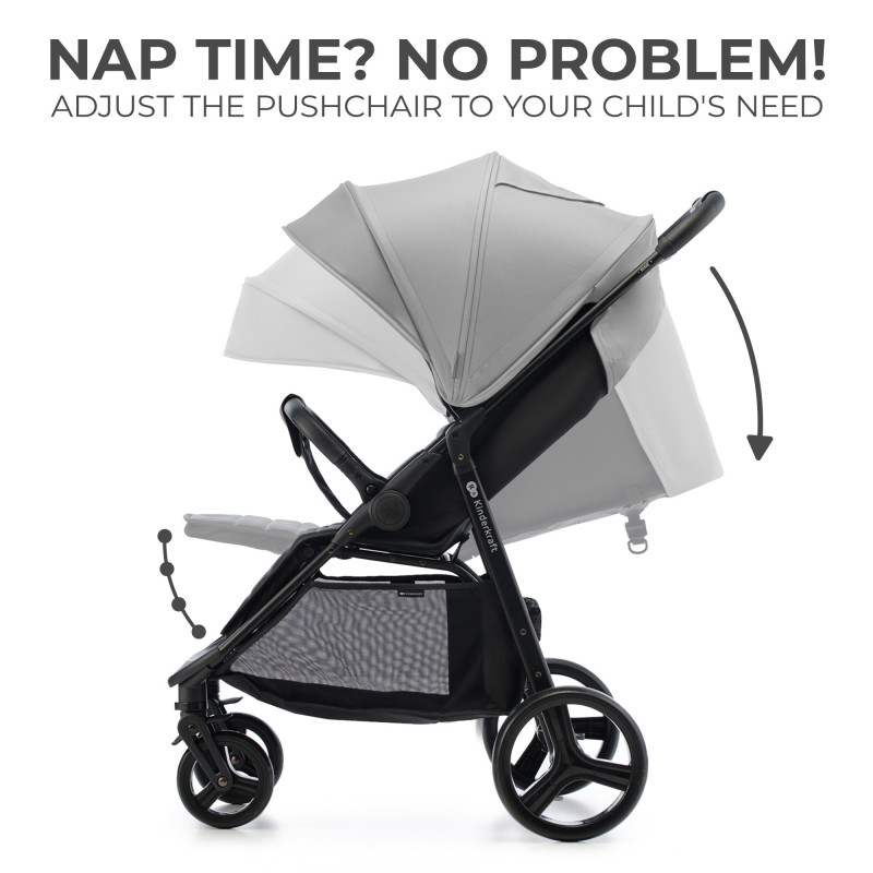 Прогулянкова коляска Kinderkraft Rine Moonlight Grey KSRINE00GRY0000