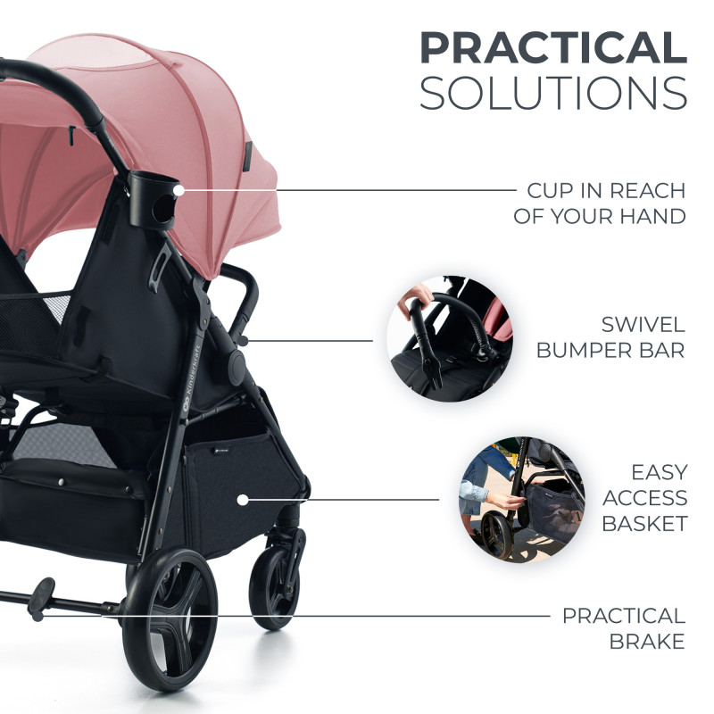 Прогулянкова коляска Kinderkraft Rine Vital Pink KSRINE00PNK0000