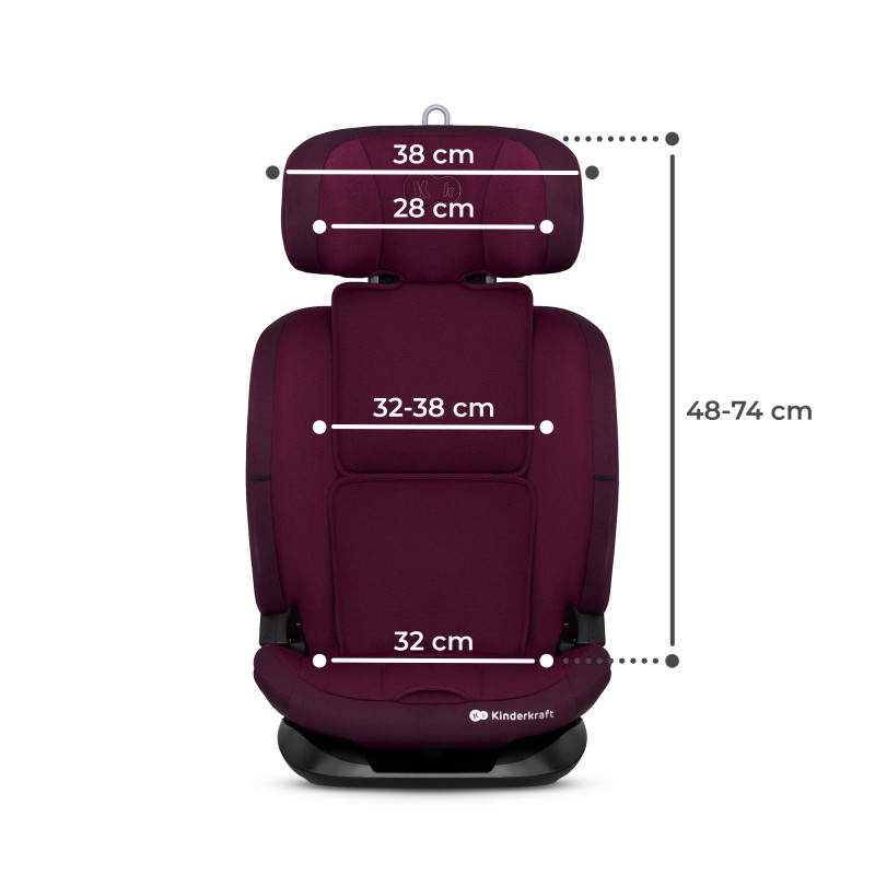 Автокрісло Kinderkraft Oneto3 i-Size Cherry Pearl KCONE300RED0000