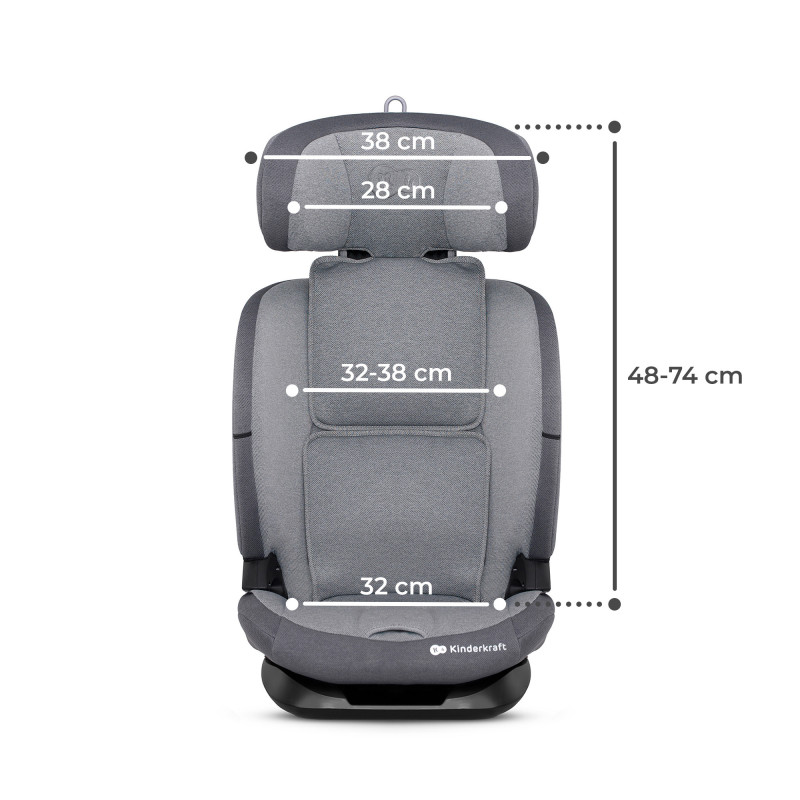 Автокрісло Kinderkraft Oneto3 i-Size Cool Grey KCONE300GRY0000