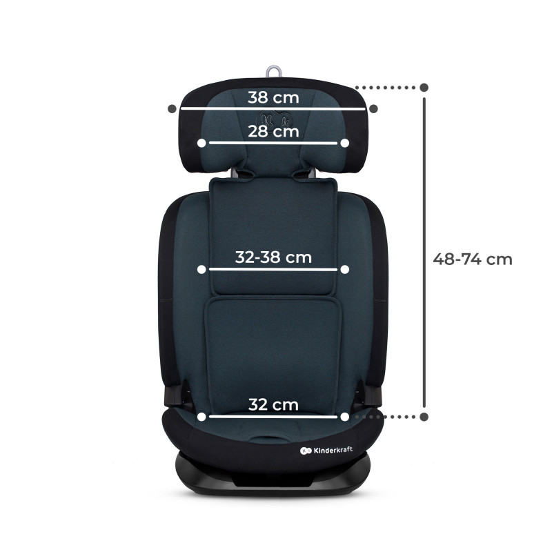 Автокрісло Kinderkraft Oneto3 i-Size Graphite Black KCONE300BLK0000