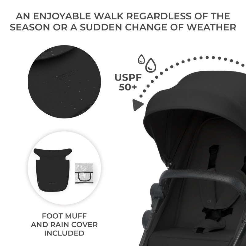 Універсальна коляска 3 в 1 Kinderkraft Newly Classic Black KSNEWL00BLK3000