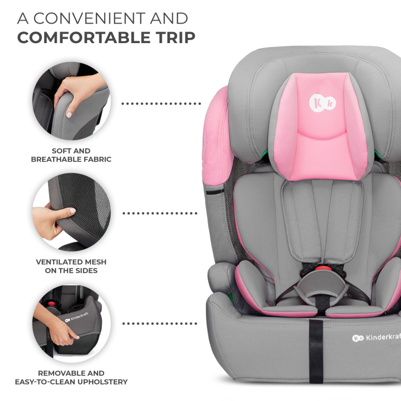 Автокрісло Kinderkraft Comfort Up i-Size Pink KCCOUP02PNK0000