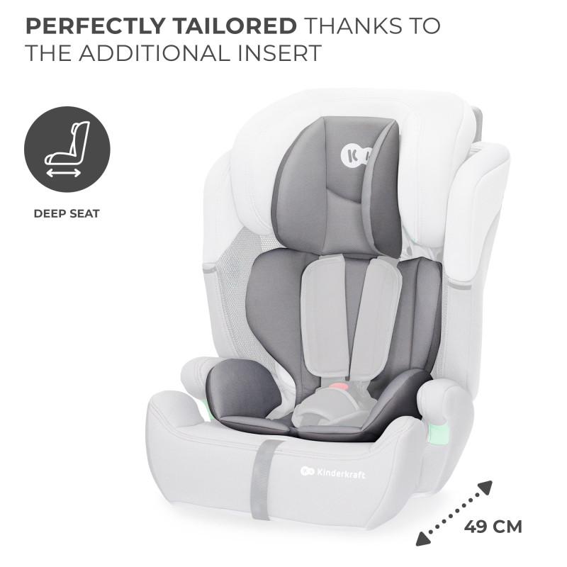 Автокрісло Kinderkraft Comfort Up i-Size Grey KCCOUP02GRY0000