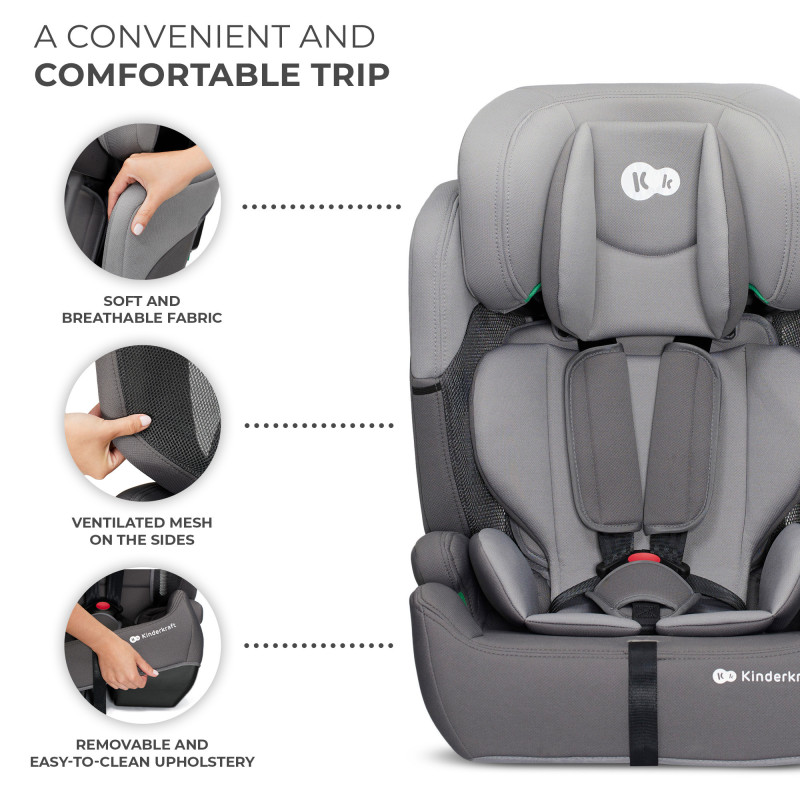 Автокрісло Kinderkraft Comfort Up i-Size Grey KCCOUP02GRY0000