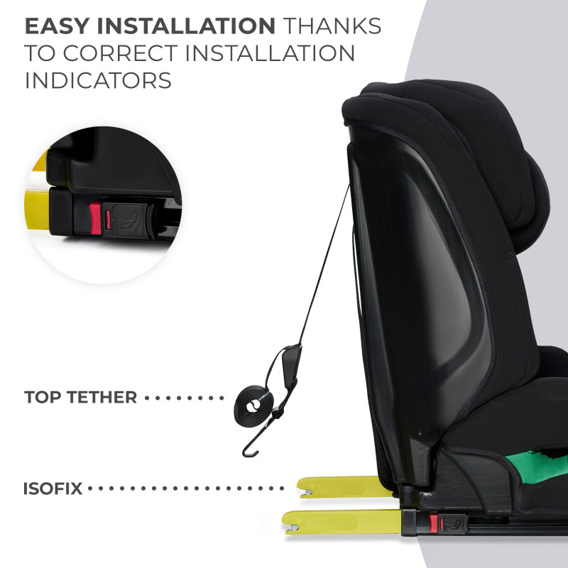 Автокрісло Kinderkraft Safety Fix 2 i-Size Black KCSAFI02BLK0000