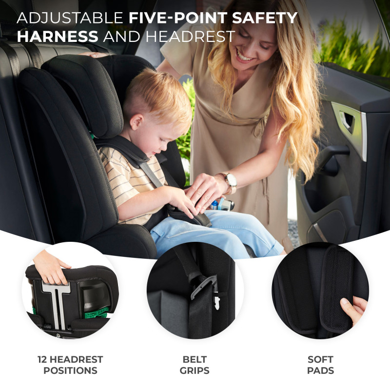 Автокрісло Kinderkraft Safety Fix 2 i-Size Black KCSAFI02BLK0000