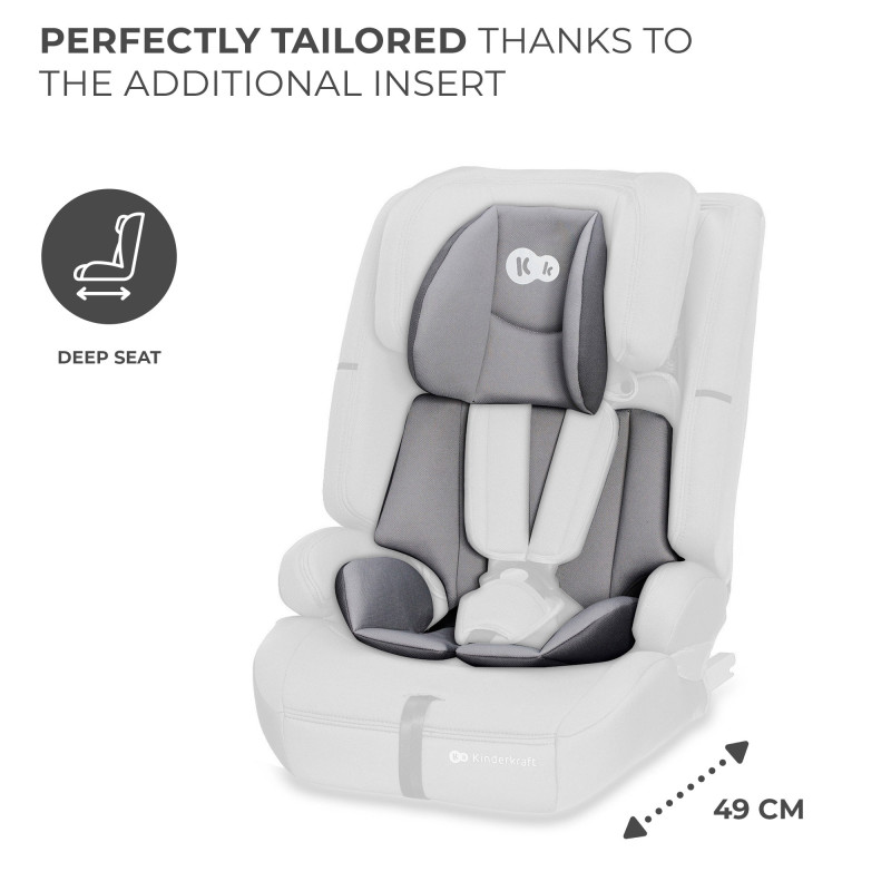 Автокрісло Kinderkraft Safety Fix 2 i-Size Grey KCSAFI02GRY0000