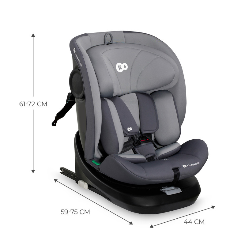 Автокрісло Kinderkraft i-Grow i-Size Grey KCIGRO00GRY0000