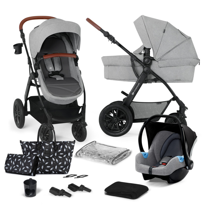 Універсальна коляска 3 в 1 Kinderkraft Xmoov CT Light Gray KSXMOV00LGR3000